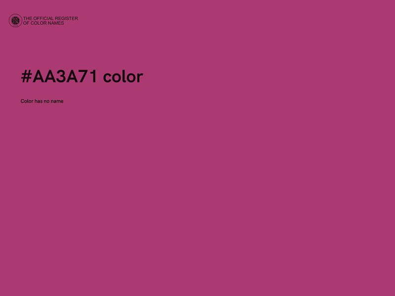 #AA3A71 color image