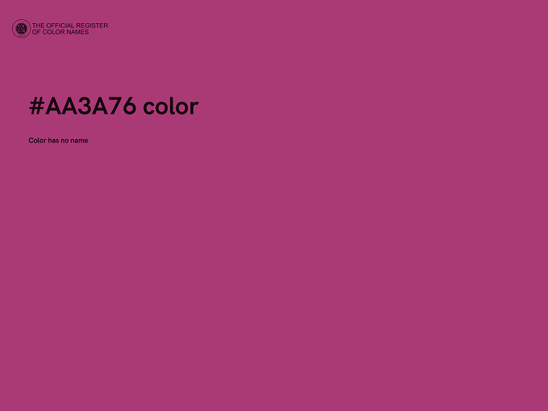 #AA3A76 color image