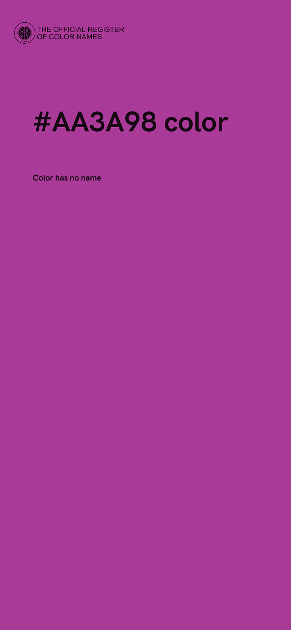 #AA3A98 color image