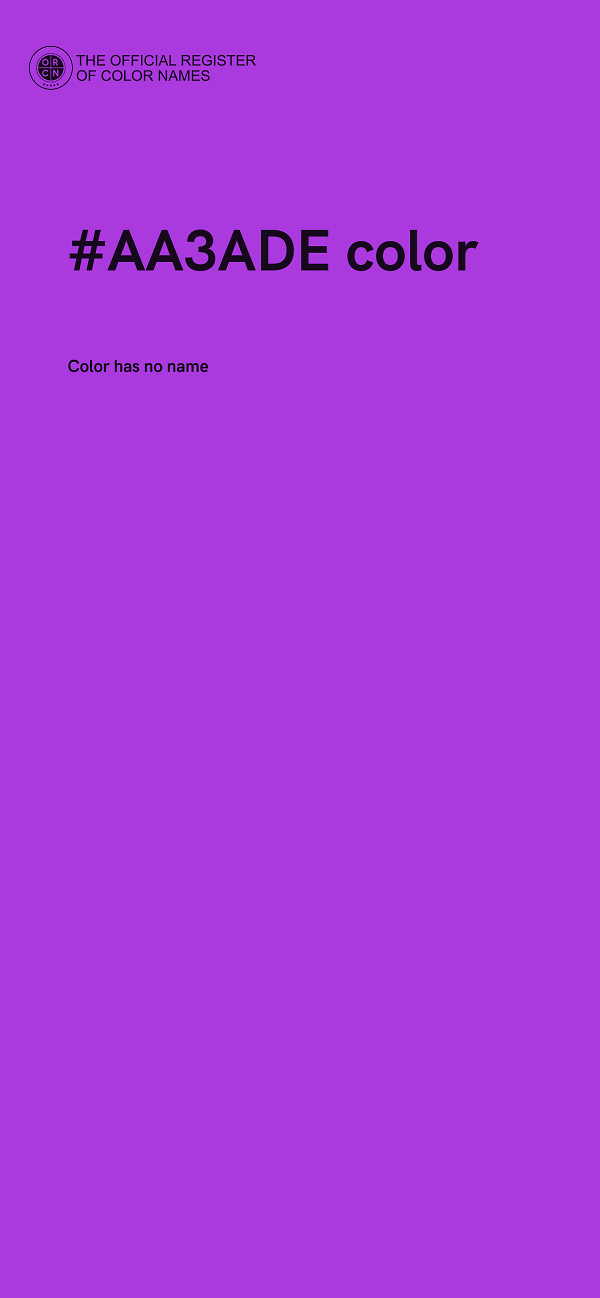 #AA3ADE color image