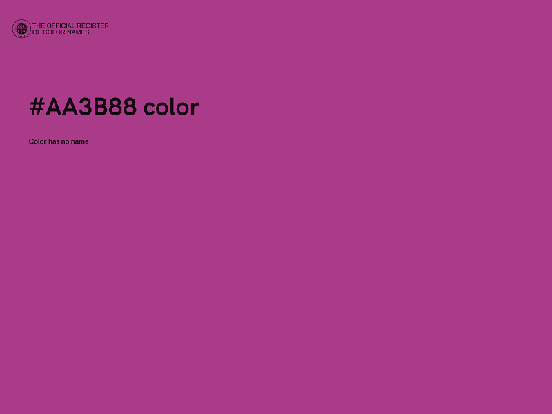 #AA3B88 color image