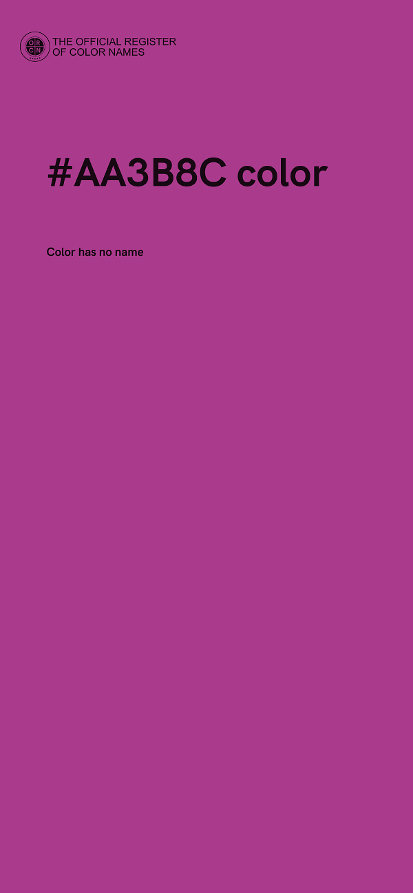 #AA3B8C color image
