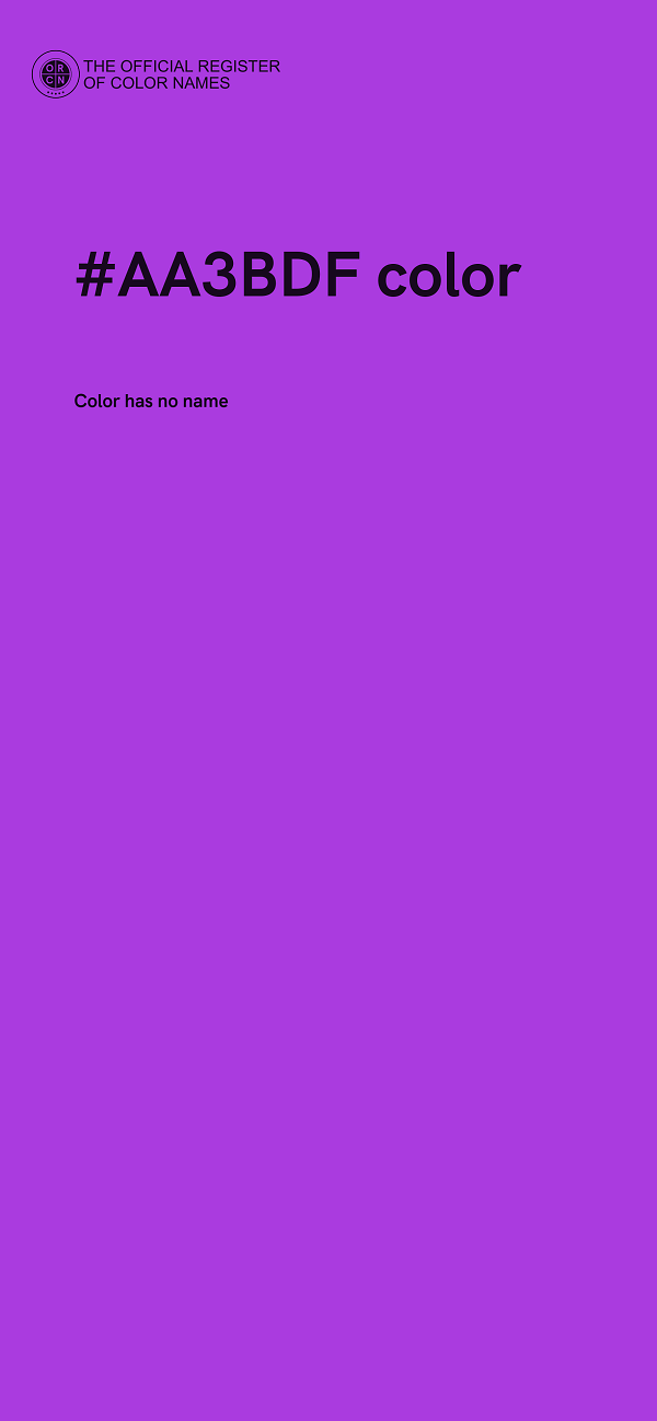 #AA3BDF color image