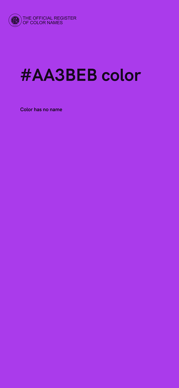 #AA3BEB color image