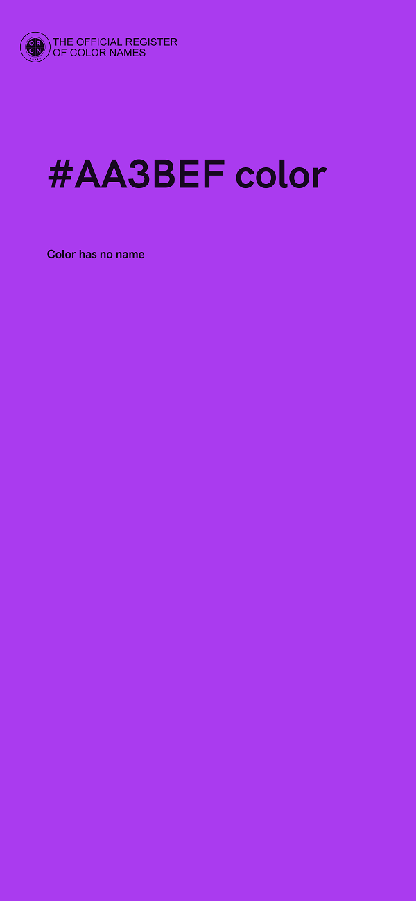 #AA3BEF color image