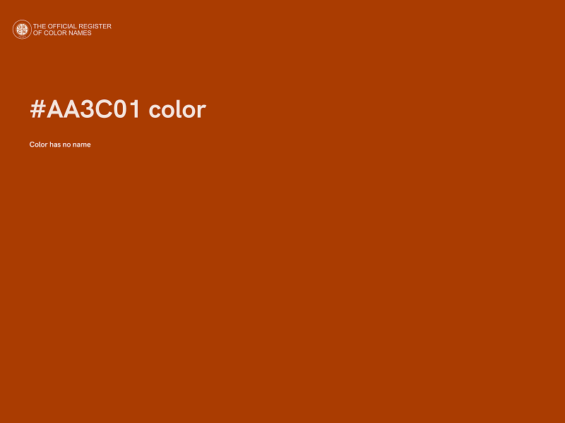 #AA3C01 color image