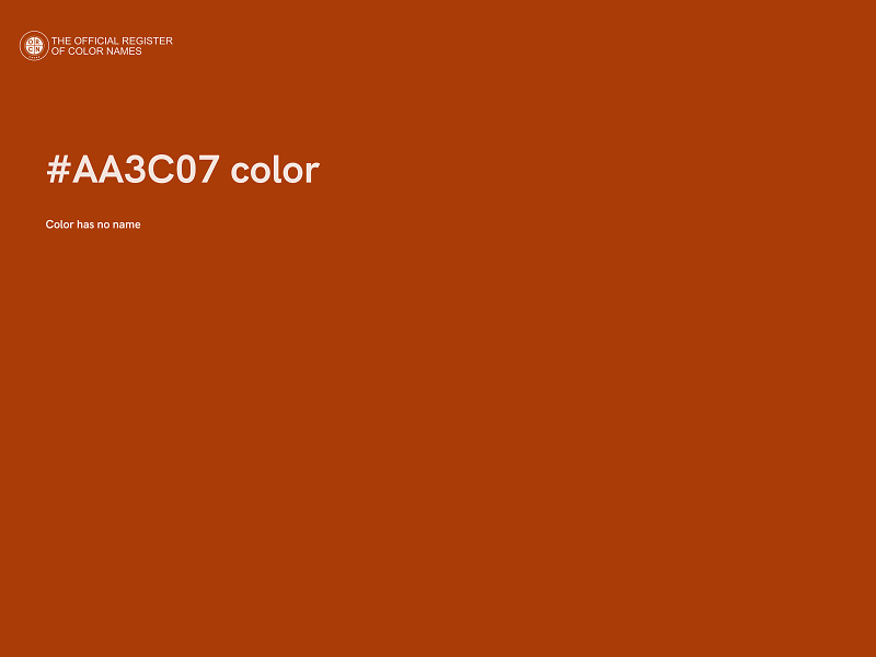 #AA3C07 color image