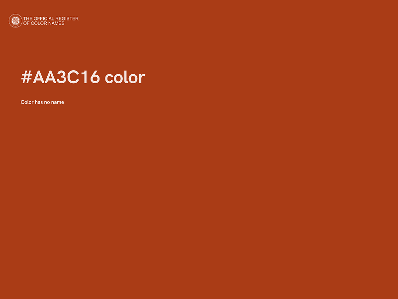 #AA3C16 color image