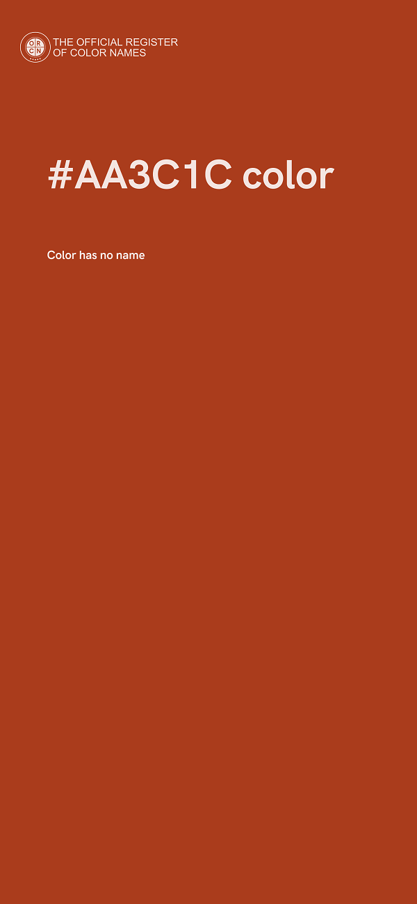 #AA3C1C color image