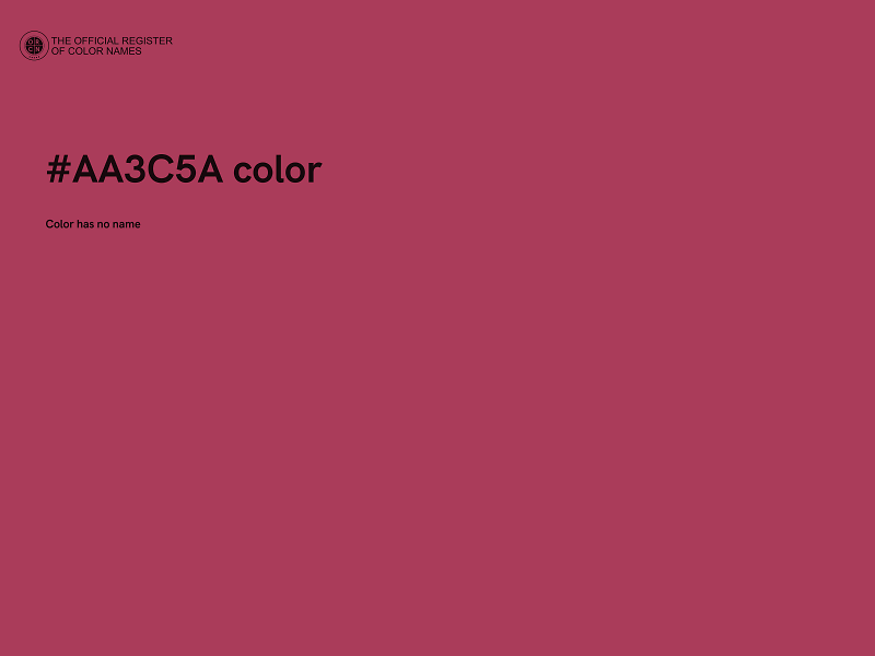 #AA3C5A color image