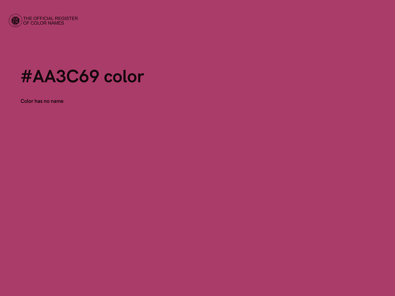 #AA3C69 color image