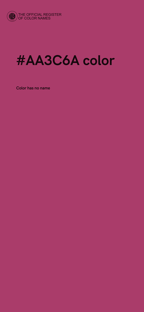 #AA3C6A color image