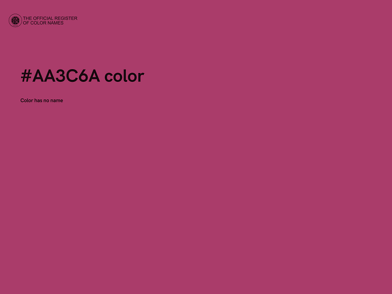#AA3C6A color image