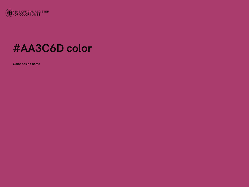 #AA3C6D color image