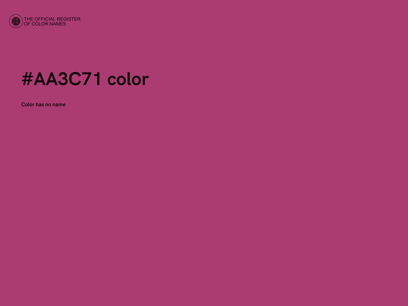 #AA3C71 color image