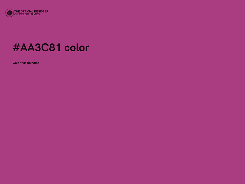 #AA3C81 color image