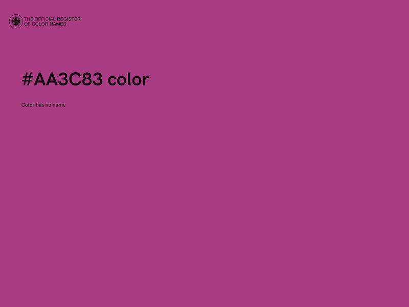 #AA3C83 color image