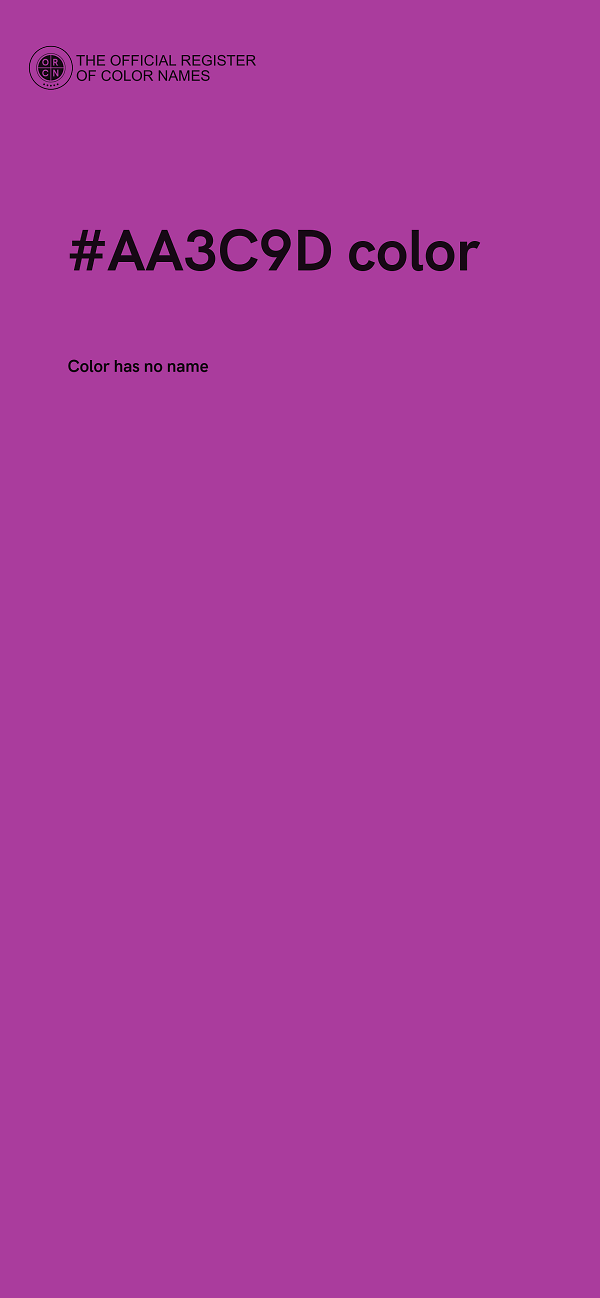 #AA3C9D color image