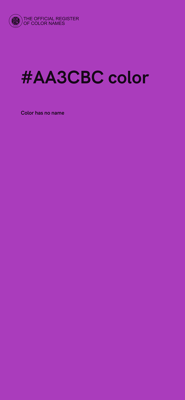#AA3CBC color image