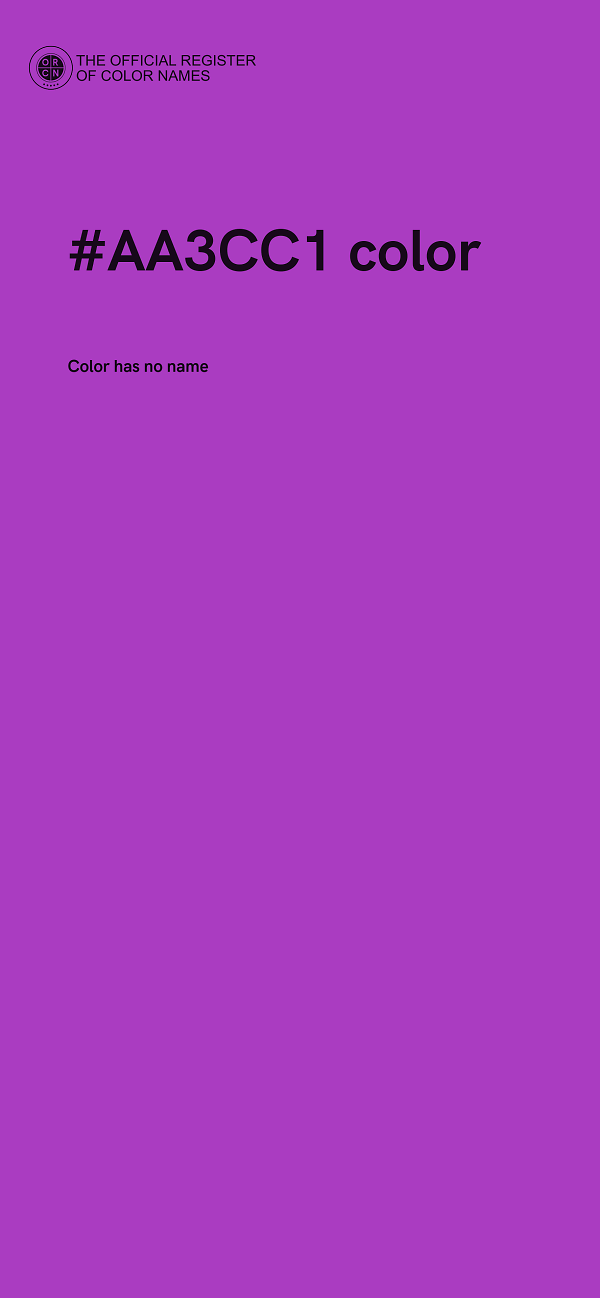 #AA3CC1 color image