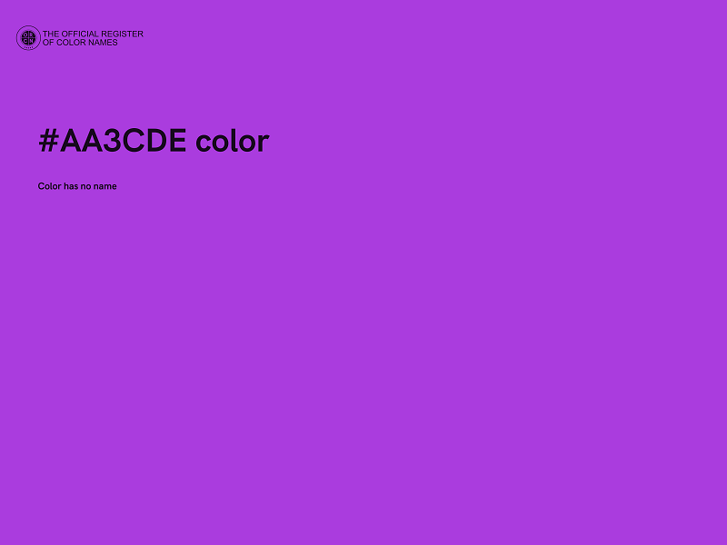 #AA3CDE color image