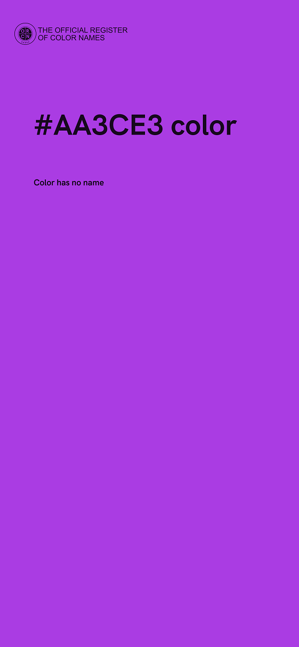 #AA3CE3 color image