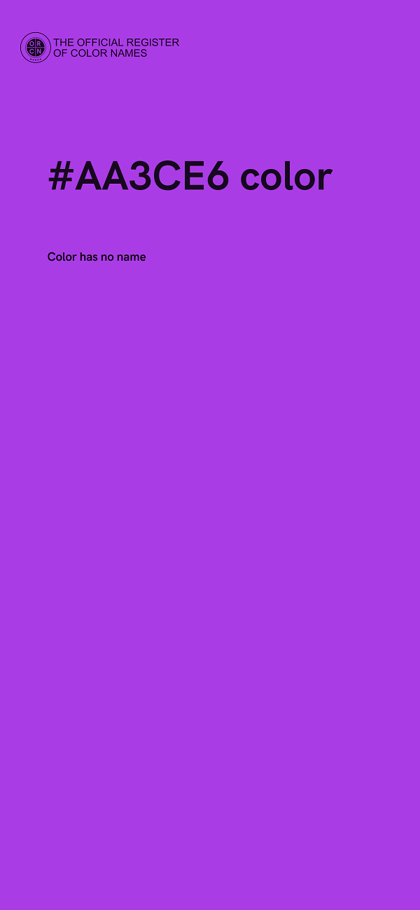 #AA3CE6 color image