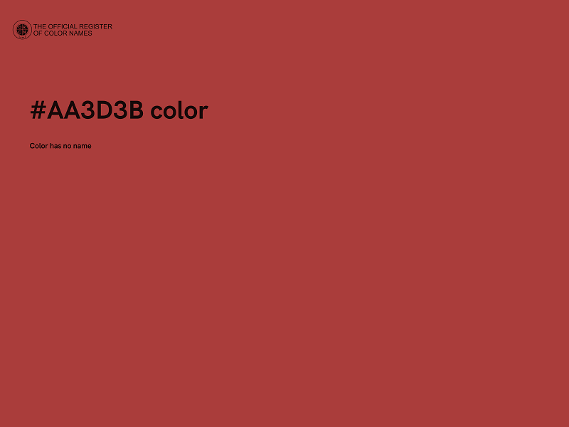 #AA3D3B color image