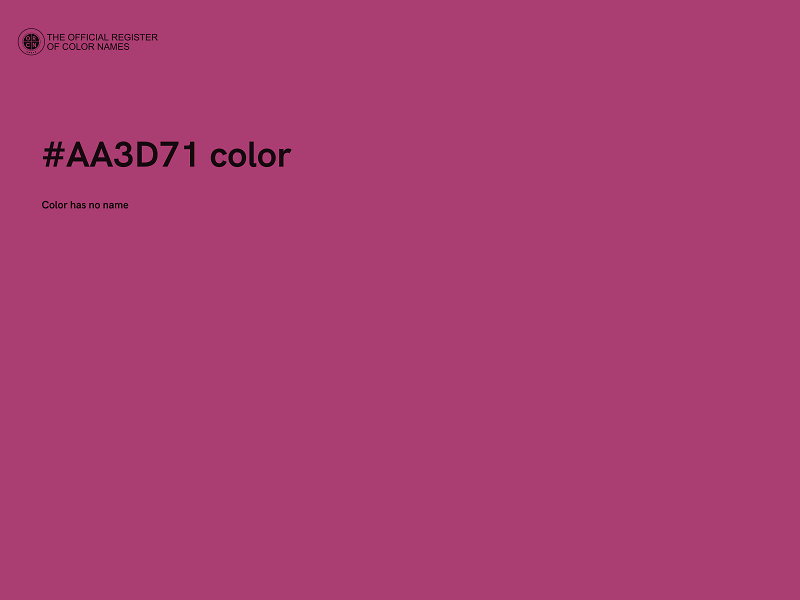 #AA3D71 color image