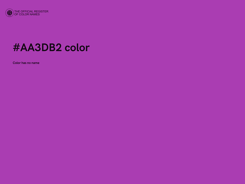 #AA3DB2 color image