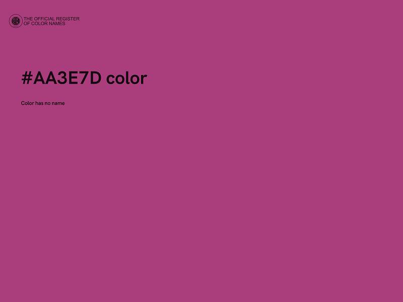 #AA3E7D color image