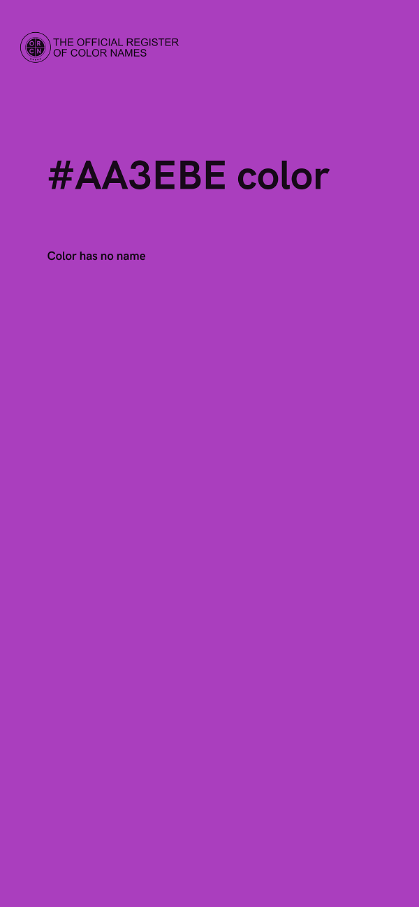 #AA3EBE color image