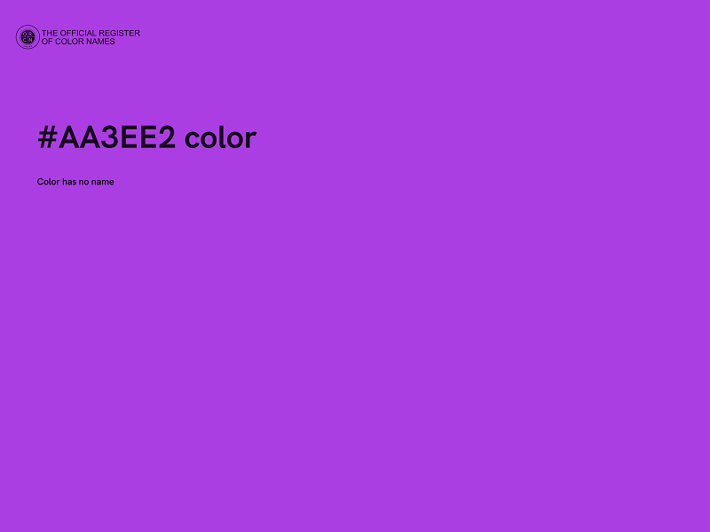 #AA3EE2 color image