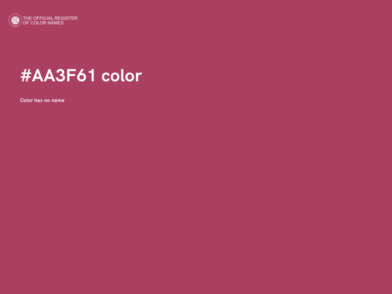#AA3F61 color image