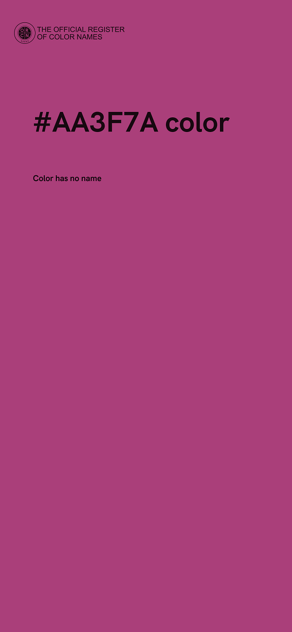 #AA3F7A color image