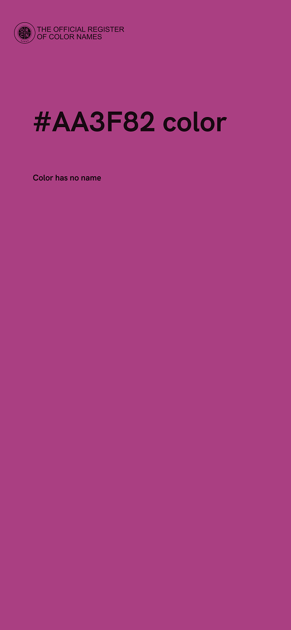 #AA3F82 color image