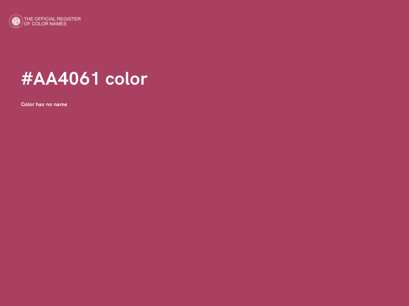 #AA4061 color image