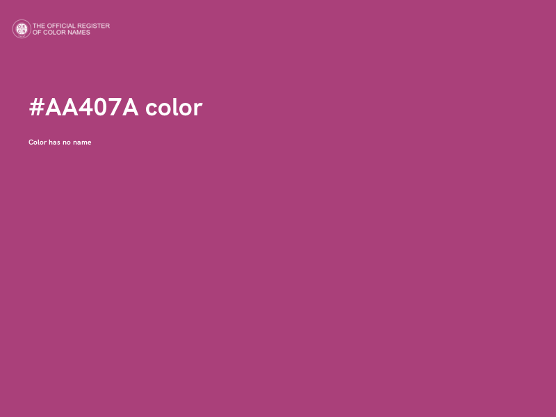 #AA407A color image