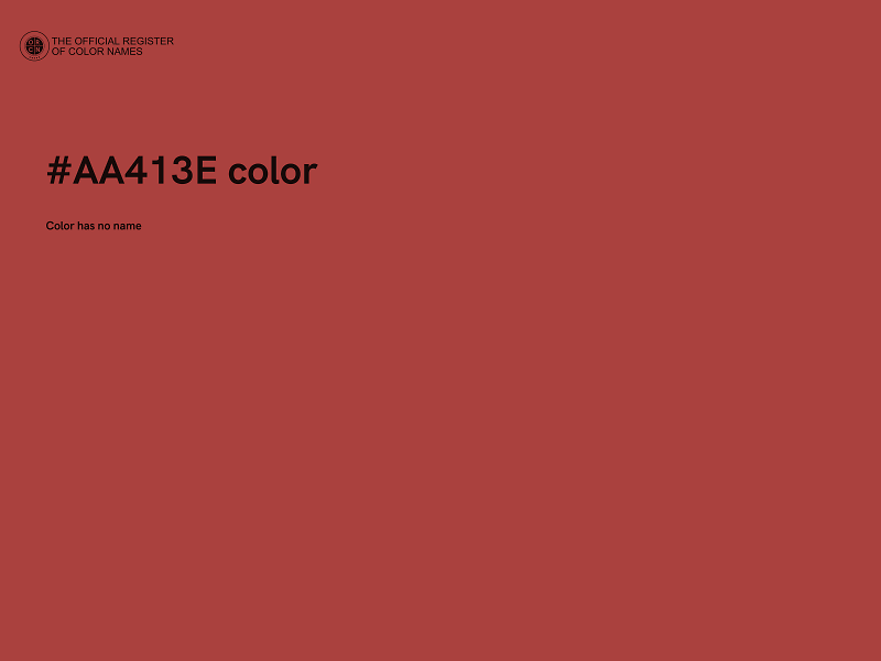 #AA413E color image