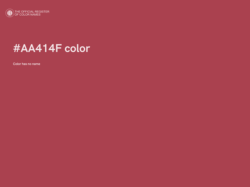 #AA414F color image