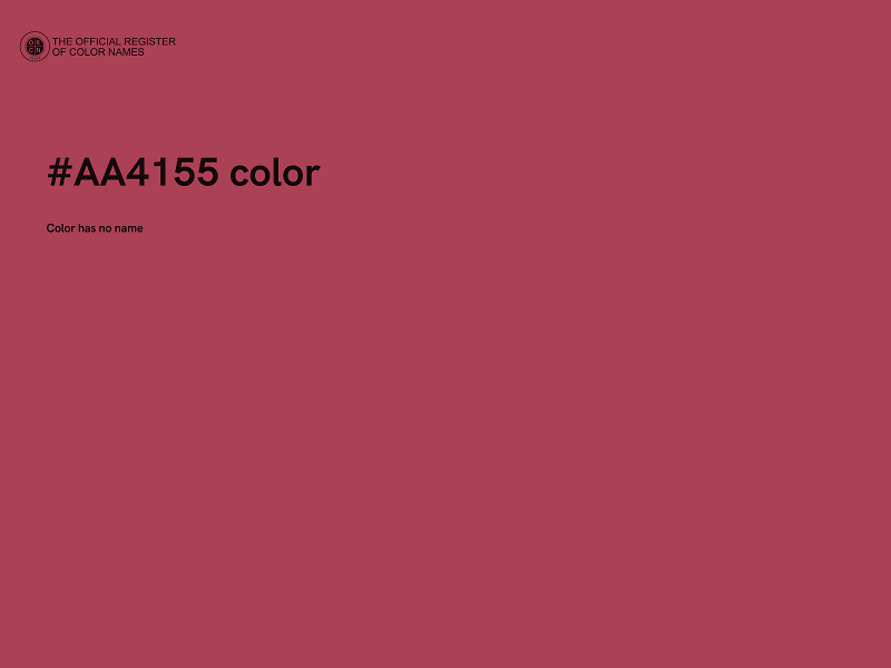 #AA4155 color image