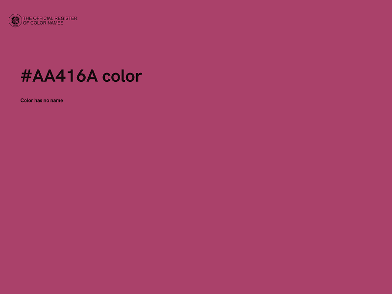 #AA416A color image