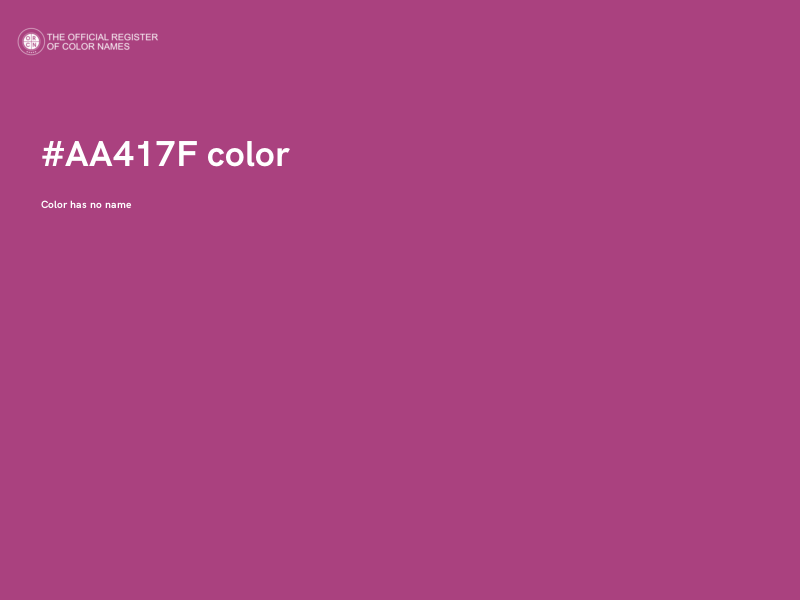 #AA417F color image