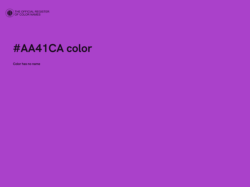 #AA41CA color image