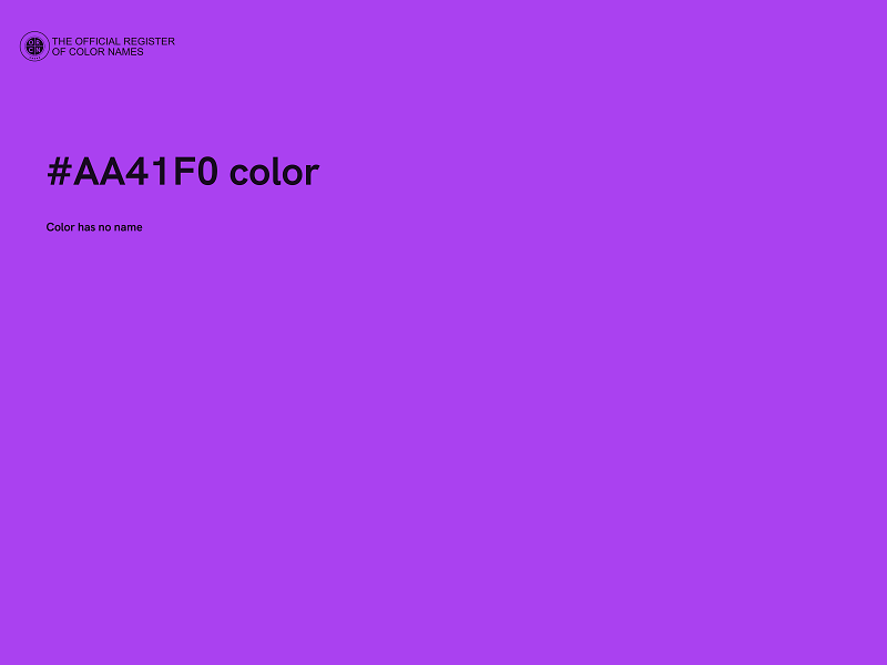 #AA41F0 color image