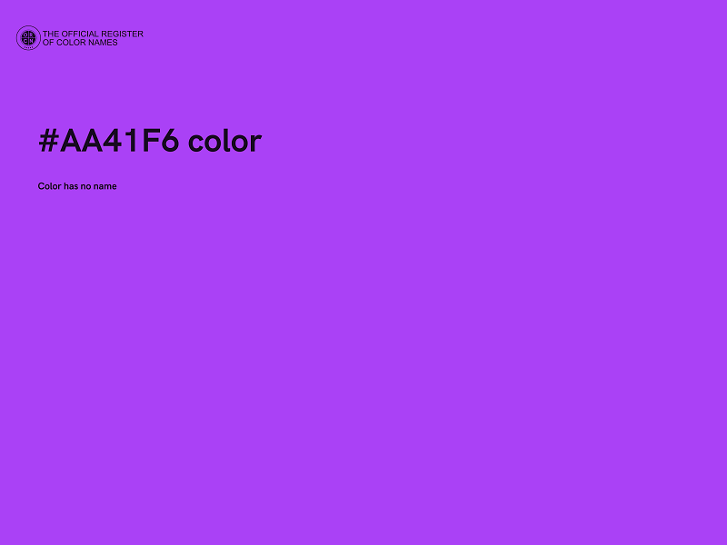 #AA41F6 color image