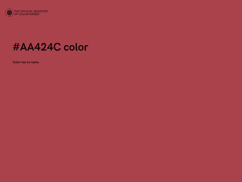 #AA424C color image