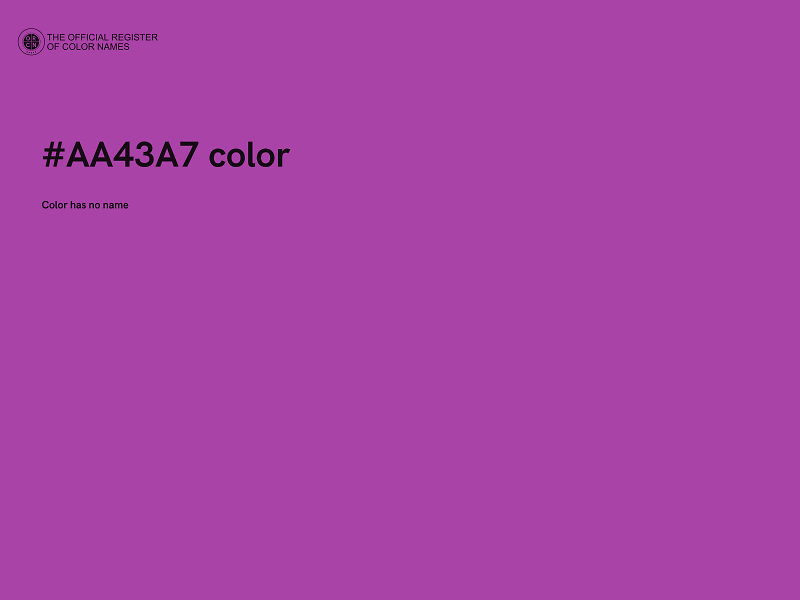 #AA43A7 color image
