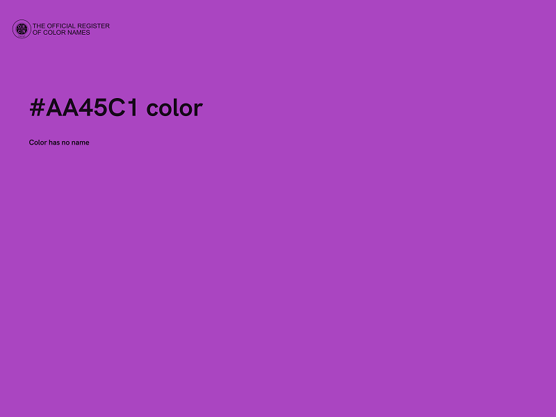 #AA45C1 color image