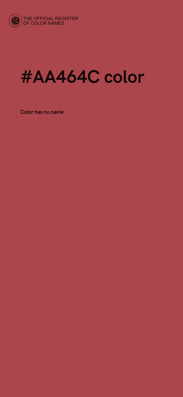 #AA464C color image